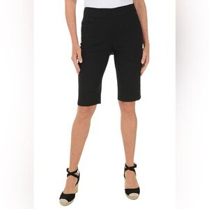 Coconut Row Palm Beach Women's Black Bermuda Shorts NWT 6